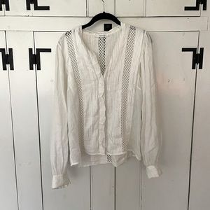 Frame White Blouse